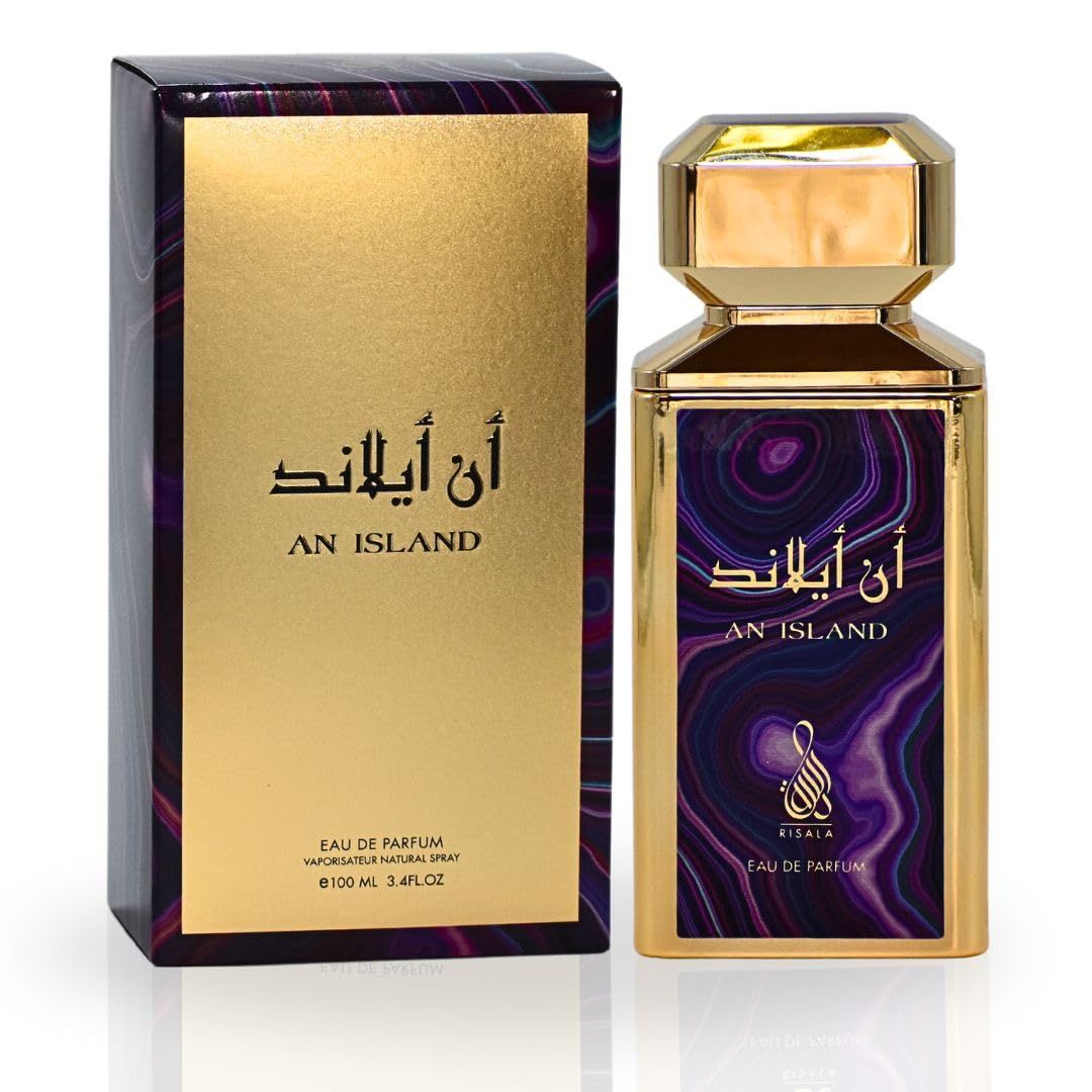RISALA An Island Eau de Parfum Spray for Unisex, 3.4 Ounce