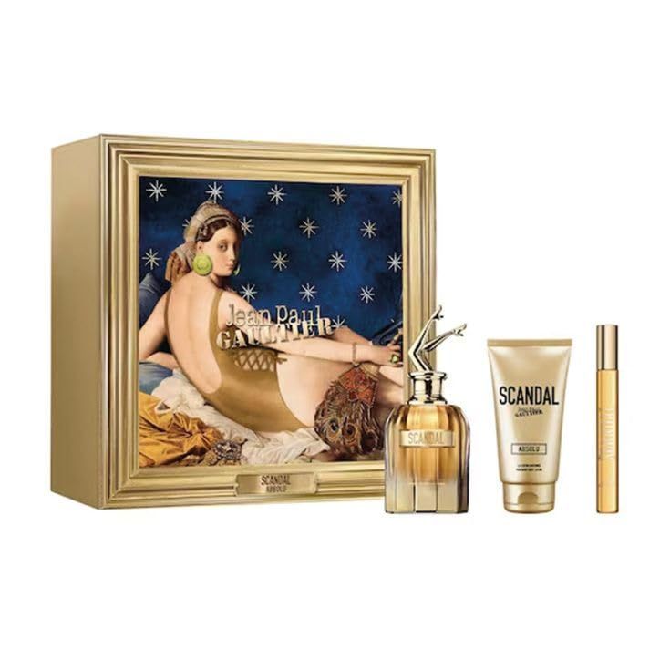 Jean Paul Gaultier Scandal Absolu Parfum Concentre Gift Set (EDP 2.7 fl. oz Body Lotion 2.5 fl. oz EDP Mini 0.34 fl. oz)