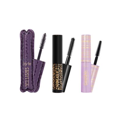 tarte best of tarte mascara trio set - black - travel size
