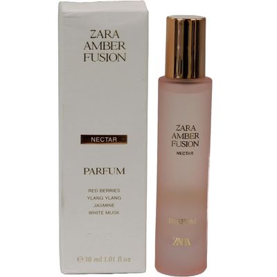Zara Amber Fusion Nectar Women Perfume Floral Fruity Amber Fragrance Scent with Bergamot Mango Jasmine and White Musk EDP Eau de Parfum 30 ml (1.01 fl. oz.)