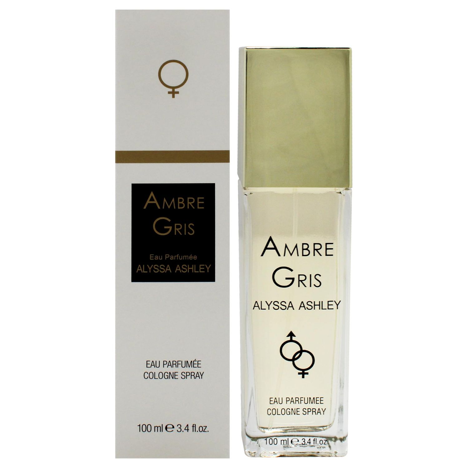 Alyssa Ashley Ambre Gris - Vanilla Perfume for Women - Elegant Women Fragrances - Exquisite Vanilla, Long Lasting Sensual Notes - 3.4 oz Cologne Spray