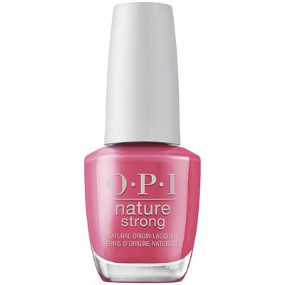 OPI Nature Strong A Kick in the Bud | Opaque Bright Pink Crme Natural Origin Nail Polish | Plant Based, Vegan, Cruelty Free