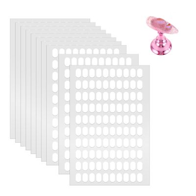 1000 PCS Nail Art Double Sided Nail Tape, False Tip Sticky Tabs, Clear Nails Adhesive Tabs, Press on Fingernail Stickers Nails Display Strips, Fingernail Stickers for Press on Stand
