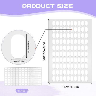 1000 PCS Nail Art Double Sided Nail Tape, False Tip Sticky Tabs, Clear Nails Adhesive Tabs, Press on Fingernail Stickers Nails Display Strips, Fingernail Stickers for Press on Stand