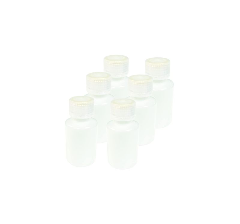 United Scientific Leak Proof Travel Bottles for Toiletries - 3 Oz Travel Bottles with Lined Polypropylene Lid - TSA Approved Bottle for Liquids, Clear, Pack of 6