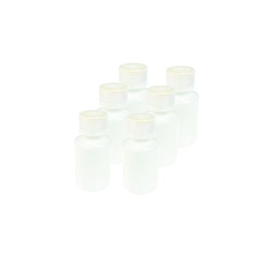 United Scientific Leak Proof Travel Bottles for Toiletries - 3 Oz Travel Bottles with Lined Polypropylene Lid - TSA Approved Bottle for Liquids, Clear, Pack of 6