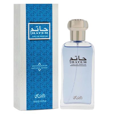 RASASI Hatem EDP Men &amp; Women - 75ML (2.5 oz) | Oriental Alchemy | Floriental Woody Bouquet, Meanders Spicy, Woody, Musky &amp; Rose Notes| Intoxicating Allure