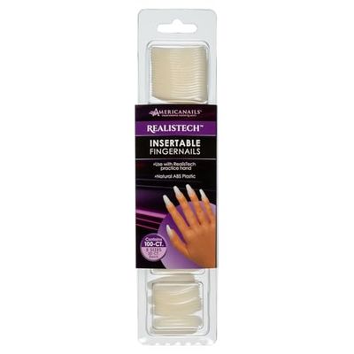 Americanails RealisTech Practice Hand Insertable Fingernails 100ct