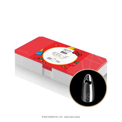 APRS x Hello Kitty Gel-X Natural Almond Medium Bow Cut Out Box of Nail Tips (280pcs, 14 sizes)