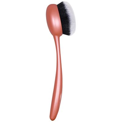 Real Techniques Blend &amp; Blur Foundation Brush, For Liquid Foundation, Long Handle, Easy Makeup Application, Oval Shaped Brush Head with Dense, Plush, Synthetic Bristles, Orange Face Brush, 1 Count