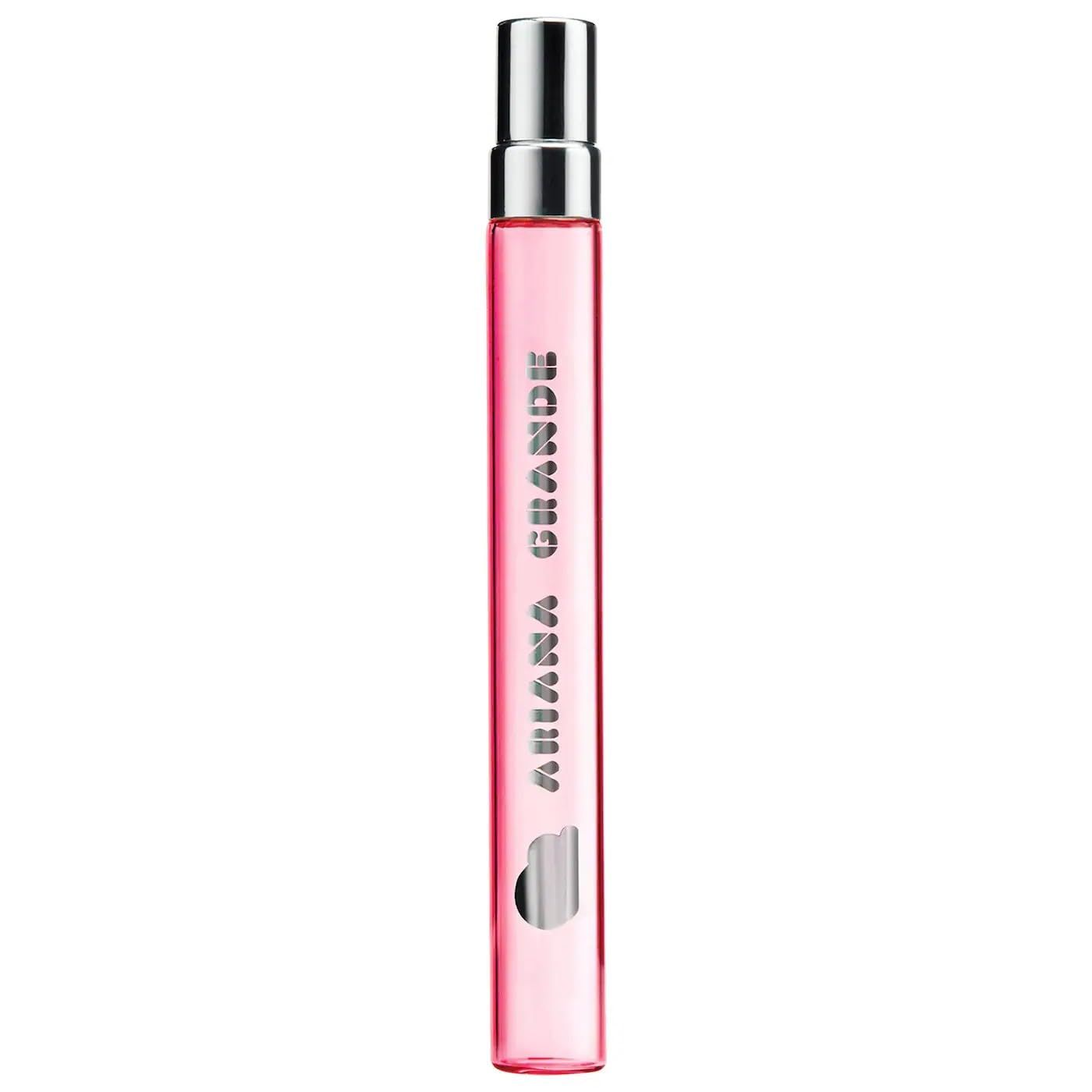 Ariana Grande Cloud Pink Eau de Parfum - Long Lasting Fragrance with Dragon Fruit, Vanilla Orchid, and Amber Woods - Gourmand Musk Womens Perfume - Travel Size - 0.33 Fl Oz