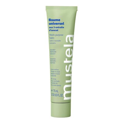 Mustela Avocado Multi-Purpose Balm - Natural Vegan Moisturizer for Face, Lips, Hands &amp; Body - Dry Skin Relief - 2.53 fl. oz.