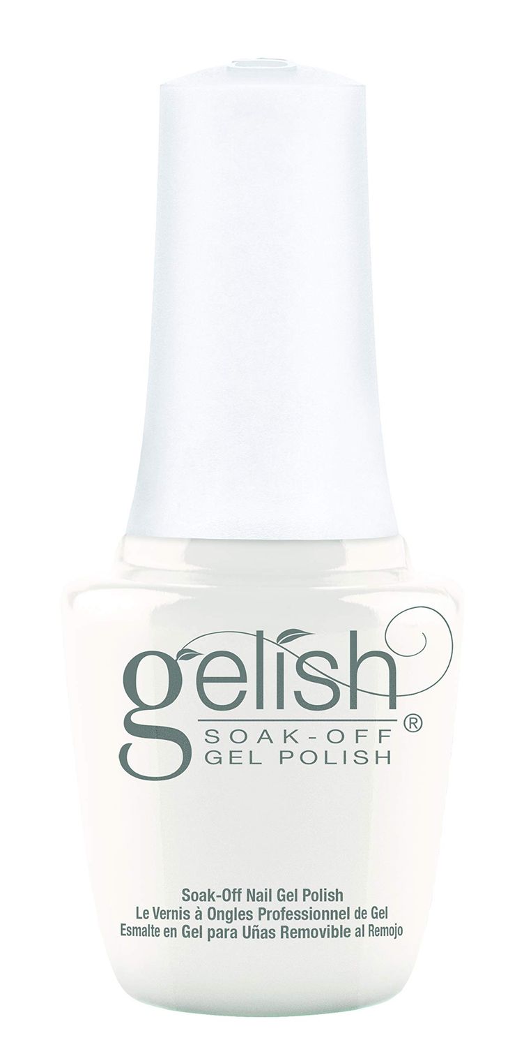 Gelish Mini Gel Nail Color, Polish Collection, Long-Lasting Soak Off, Vibrant Color, Professional Quality, High Shine, Chip-Resistant (Sheek White - 9mL)