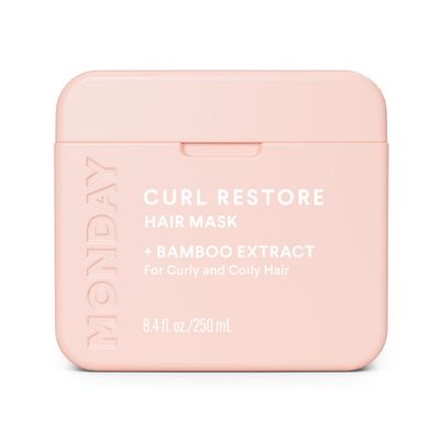 MONDAY HAIRCARE CURL RESTORE Hair Mask with Bamboo Extract, Coconut Oil &amp; Shea Butter for Curls &amp; Coils of all types 250 mL