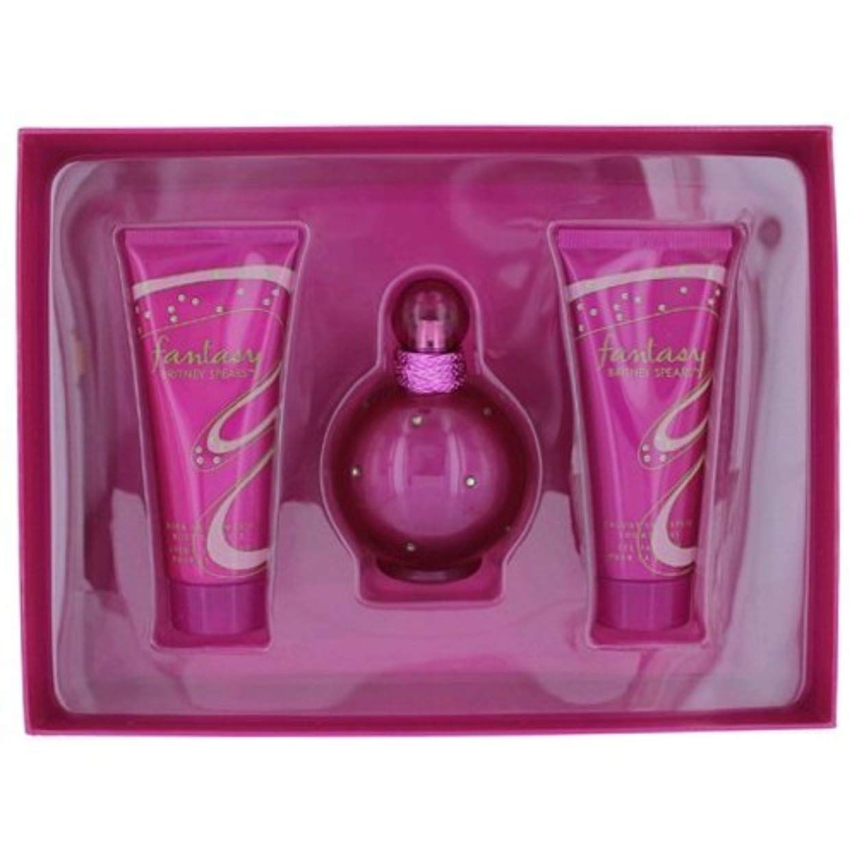 Britney Spears Britney Spears Fantasy 3piece Gift Set for Women (3.4 Oz Edp Spray 3.3 Oz Shower Gel 3.3 Oz Body Souffle), 3count