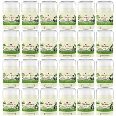 Old Spice Dry Feel Antiperspirant Deodorant for Men, 24/7 Sweat &amp; Odor Protection, Gentle on Skin with Skin Conditioners, Fiji with Palm Tree Coconut Scent, Travel Size, 0.5 oz (Pack of 24)