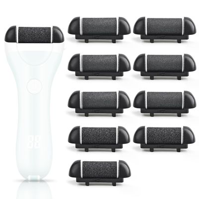 9 Pack Replacement Roller Head for Electric Callus Remover Electric Refill Heads for Electric Callus Remover Foot Grinder,Extra Coarse Regular Coarse Fine Coarse(Excluding Machine)
