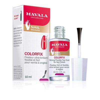 MAVALA Colorfix | Strong Flexible Top Coat for Nails | Make Manicures Last Longer | Drys Hard | Combat Chipping and Flaking | Brilliant Sheen | 0.3 Ounce