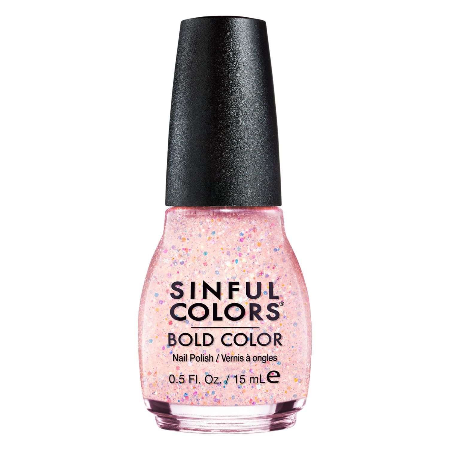SinfulColors Bari Revlon 6407-99 .5 Oz Pink Glitter Professional Nail Polish