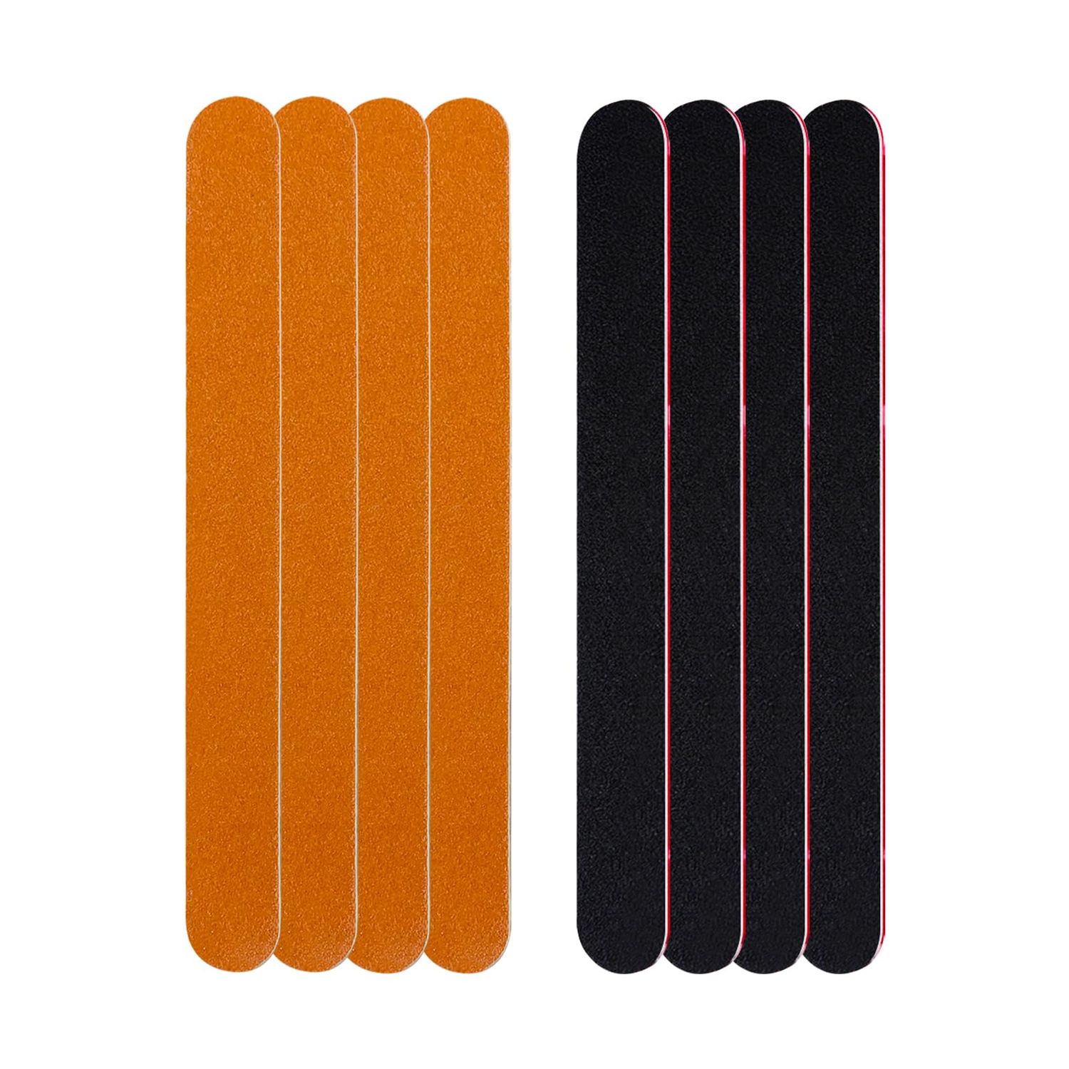 LNAUJS 8 Pack Nail File, Portable Compact Emery Board Nail Files for Nature Nails, Dual Sided Nail Buffer File Kit