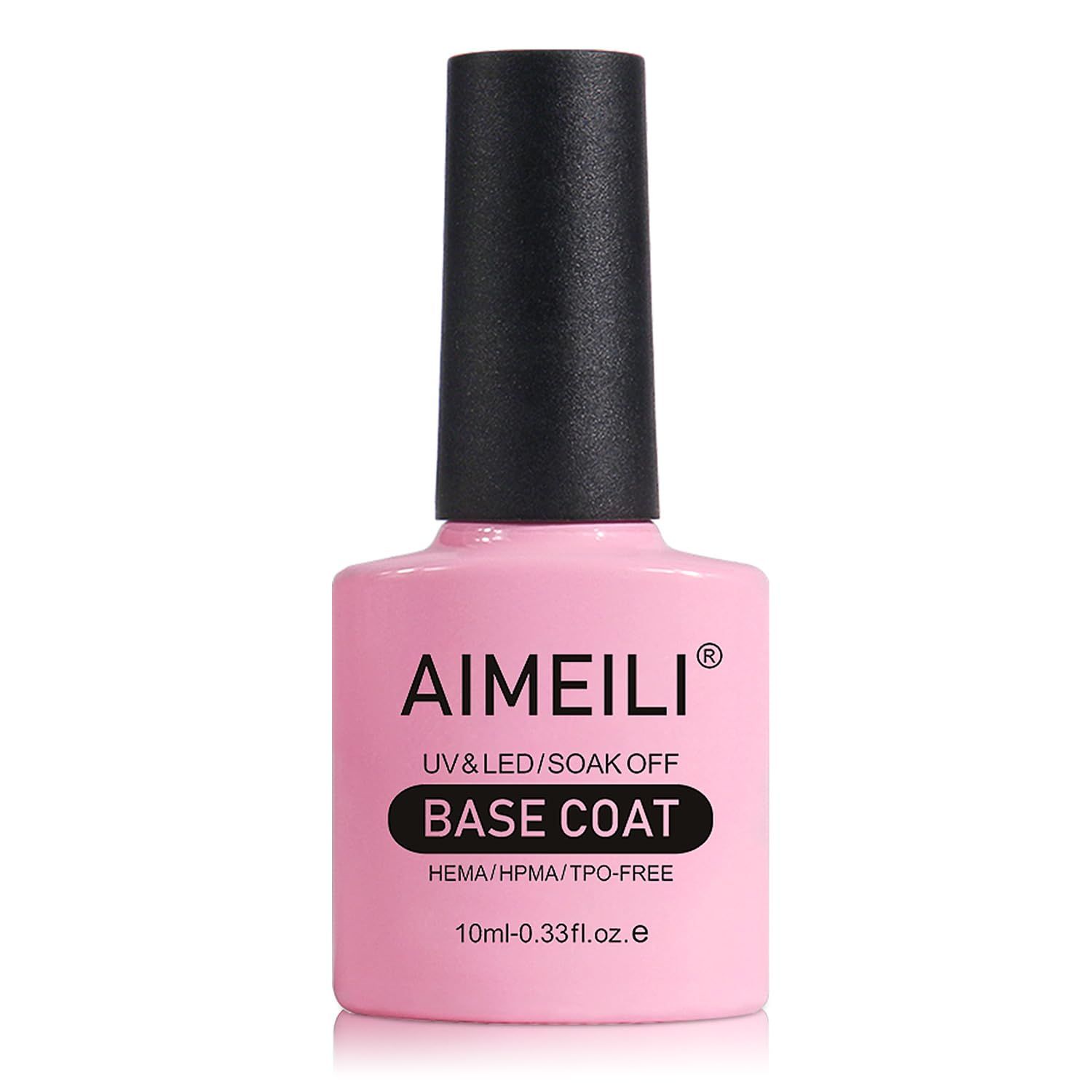 AIMEILI Nutrition Base Coat Soak Off U V LED Hema Free Cruelty Free Vegan Gel Nail Polish