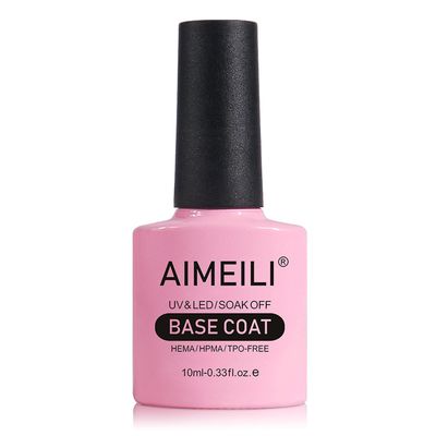AIMEILI Nutrition Base Coat Soak Off U V LED Hema Free Cruelty Free Vegan Gel Nail Polish