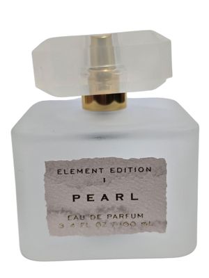 Tru Fragrance Element Edition Womens Perfume Spray - Pearl, 3.4 oz 100 ml - Frosted Design with a Blending of Peach, Rosewater, and Skin Musk