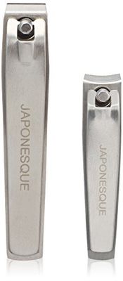 JAPONESQUE Fingernail &amp; Toenail Clippers Set with Salon Quality Sharp Blades Made from Stainless Steel