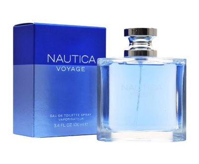 Nautica Voyage Eau De Toilette for Men - Fresh, Romantic, Fruity Scent Woody, Aquatic Notes of Apple, Water Lotus, Cedarwood, and Musk Ideal Day Wear 3.3 Fl Oz