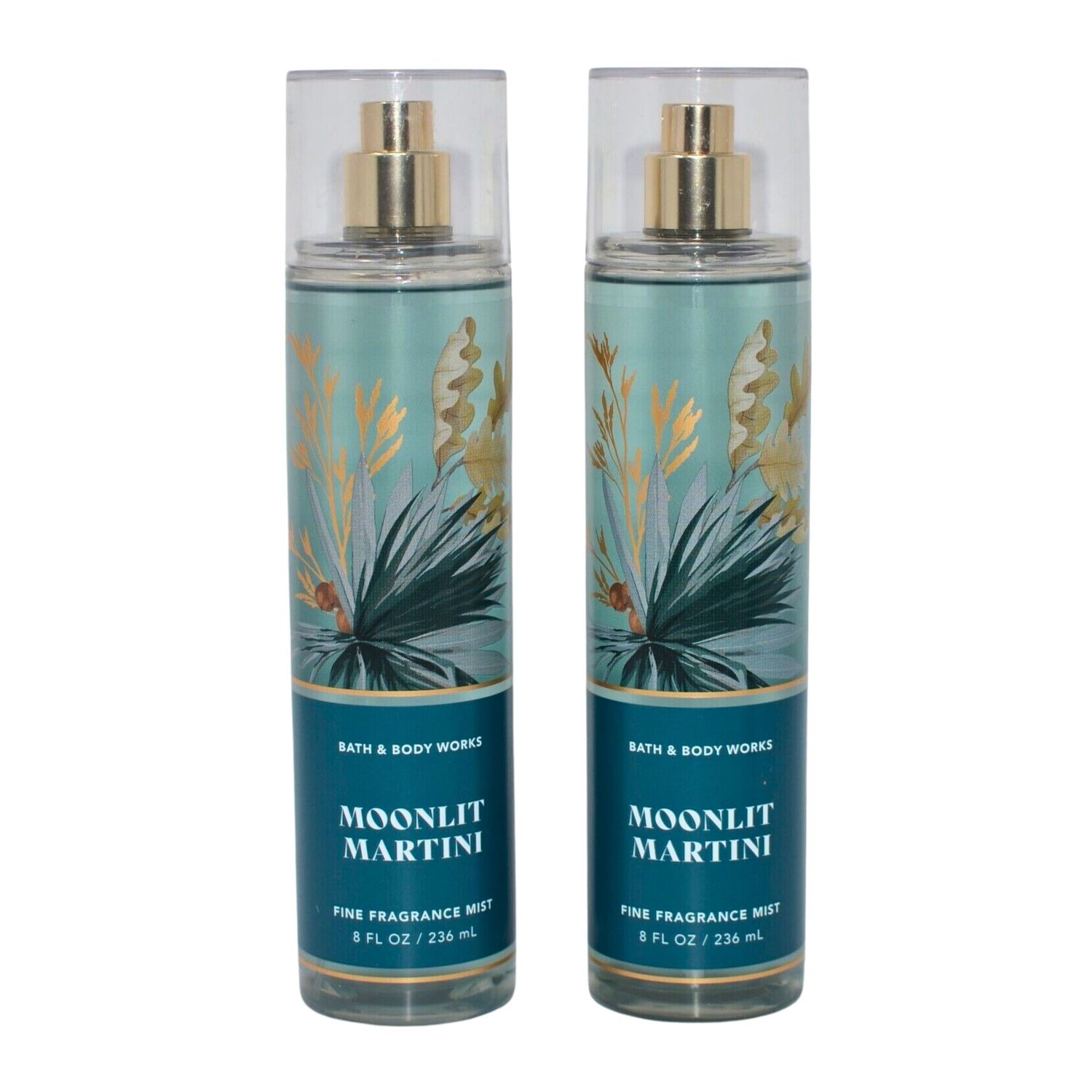 Bath &amp; Body Works Fine Fragrance Mists, Set of 2, 8oz Each Bottle (Moonlit Martini)