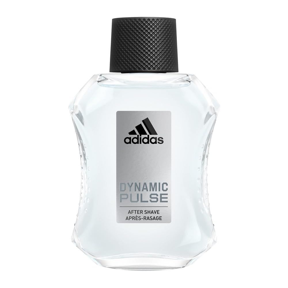 Adidas Dynamic Pulse Aftershave 3.3 fl oz (Pack of 1), Notes of Mint, Apple, and Wood, Mens Fragrance, Long Lasting, Sporty Fragrance, Travel Size
