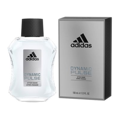 Adidas Dynamic Pulse Aftershave 3.3 fl oz (Pack of 1), Notes of Mint, Apple, and Wood, Mens Fragrance, Long Lasting, Sporty Fragrance, Travel Size