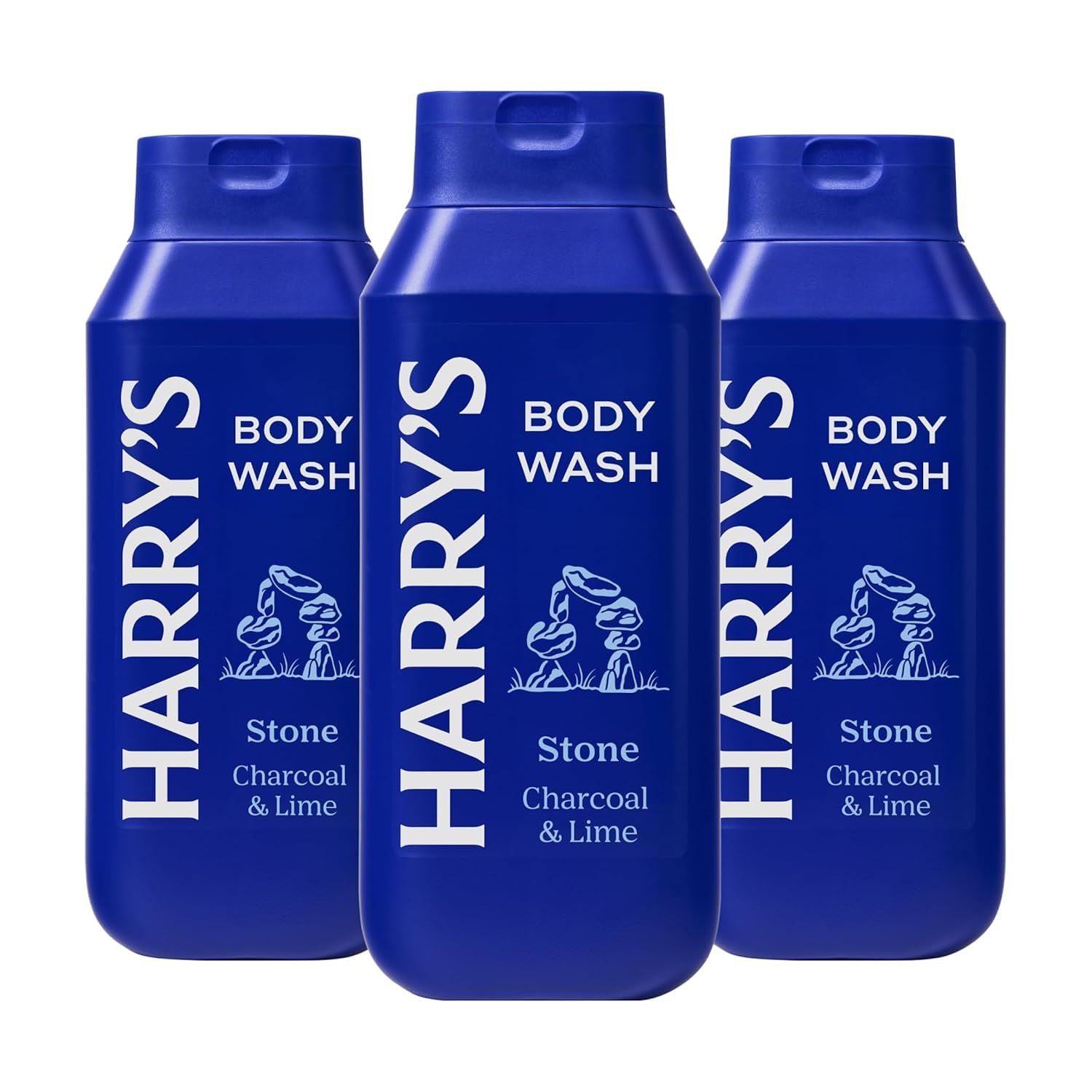 Harrys Mens Body Wash - Stone - (3 Pack) 18 fl oz - Shower Gel for Men - No Parabens, Sulfates, or Dyes