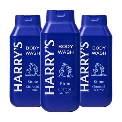 Harrys Mens Body Wash - Stone - (3 Pack) 18 fl oz - Shower Gel for Men - No Parabens, Sulfates, or Dyes