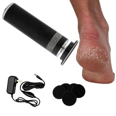MSDL High Power Electric Foot Callus Remover, 2025 Upgrade with 100-inch Extra-Long Cord and 60 Replaceable Sandpaper Discs, Electric Foot File for Cracked Heels and Dead Skin, Black