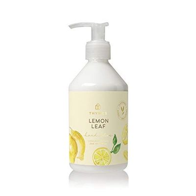Thymes Moisturizing Hand Lotion for Dry Skin - Moisturizer for Beauty and Personal Care - Luxury Hand Lotion for Women &amp; Men with Shea Butter &amp; Vitamin E (Lemon Leaf, 9 fl oz)