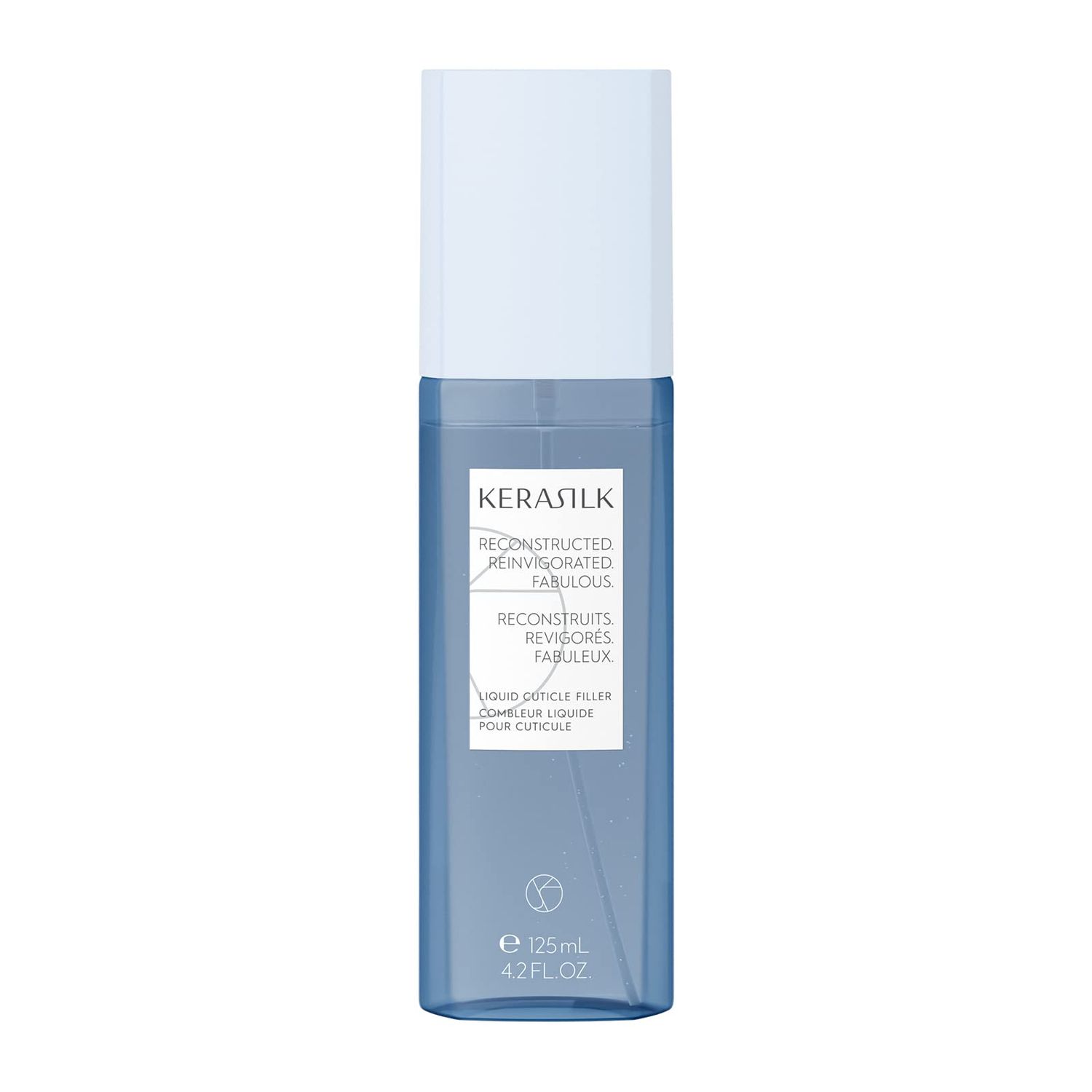 KERASILK Liquid Cuticle Filler | Heat-Activated | Provides Long Lasting Hair Cuticle Protection | Rebuilds &amp; Optimizes Hair Surface | With Heat Protection | For Stronger &amp; Smoother Hair | 125ml