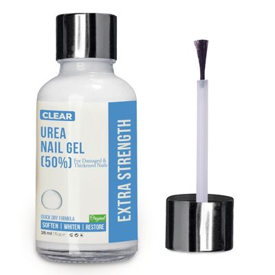50 Urea Nail Gel - Softens Cracked Heel Calluses &amp; Thick Toenails - Repairs Damaged, Yellow, Discolored Nails - Highly Effective &amp; Quick-Dry Fingernails &amp; Toenail Treatment | Made in USA