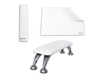 Arm Rest For Nails Tech - Nail Arm Rest For Manicure Sessions - Hand Rest For Nails Tech With Table Mat Included - Microfiber Leather Nail Arm Rest For Nail Tech