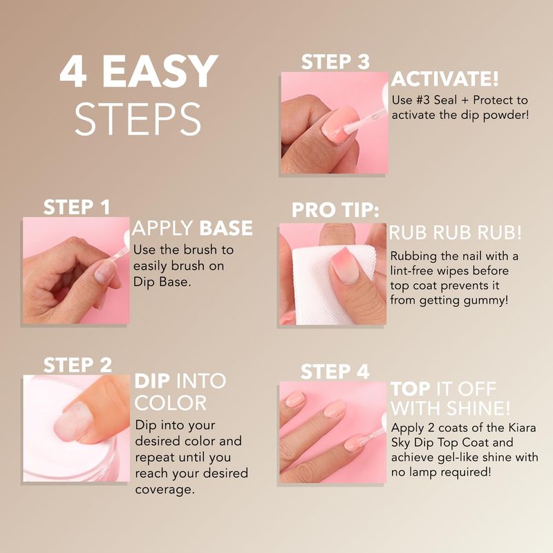 Kiara Sky French Manicure Dip Powder Starter Kit | Mini Size