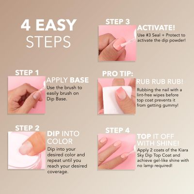 Kiara Sky French Manicure Dip Powder Starter Kit | Mini Size