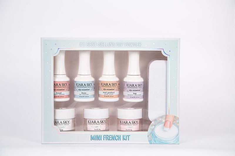 Kiara Sky French Manicure Dip Powder Starter Kit | Mini Size