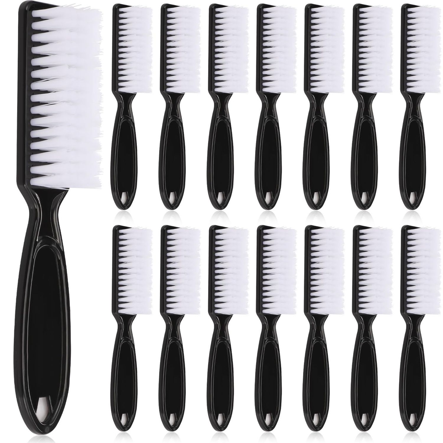 Patelai 15 Pieces Nail Brush Handle Grip for Cleaning Fingernails Toes Scrub Manicure Pedicure(Black)
