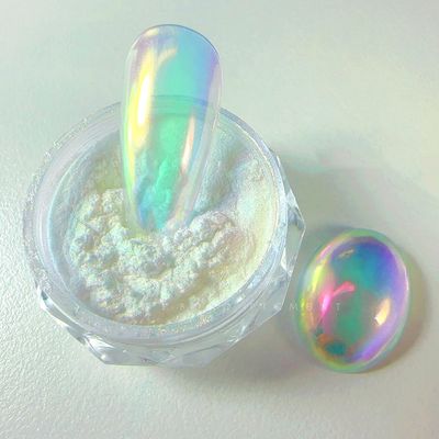 Pretty Diva 0.3g Mermaid Unicorn Chrome Nail Powder, Aurora Iridescent Chrome Powders for Nails, Mermaid Powder for Nails Chrome Mica Powder Manicure Pigment (Unicorn, 0.3g)