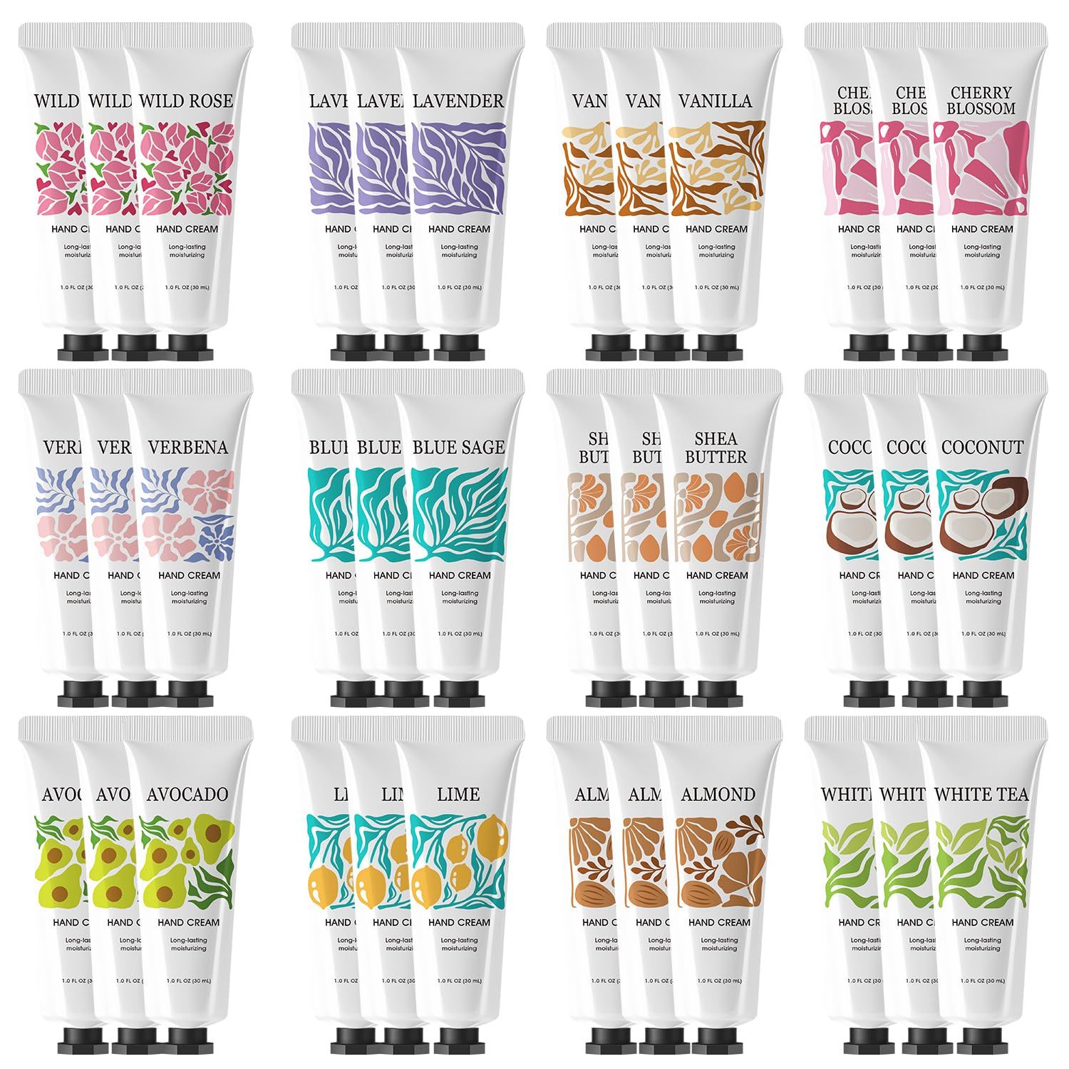 BODY &amp; EARTH LOVE 36 Pack Hand Cream for Women Gifts Moisturizing Hand Lotion Cream For Dry Hands Bulk Mini Hand Lotion Gift Sets For Women Mothers Day Gifts Bulk For Mom