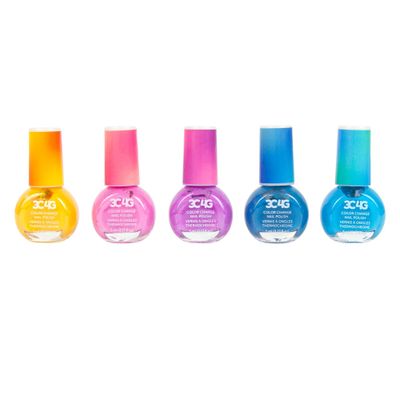 3C4G Color Changing Nail Polish Set for Girls &amp; Teens - 5 Magical, Non-Toxic Colors That Transform, Safe &amp; Fun Nail Polish Kit for Ages 8 Perfect for Parties, Gifts, &amp; DIY Manicures Make It Real