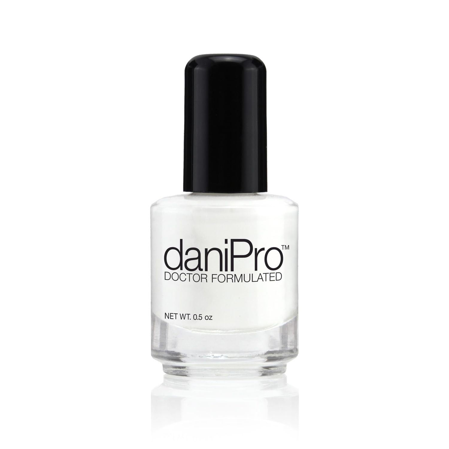 daniPro Doctor Formulated Nail Polish Just Dreamin - White Fingernail Polish &amp; Toenail Polish, 0.5 oz with Undecylenic Acid, Biotin &amp; Vitamins - Vegan Formula for Healthy Nails - USA-Made