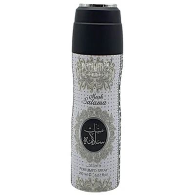 Lattafa Musk Salama Perfumed Deodorant Spray, 9.0 Ounce (Unisex)