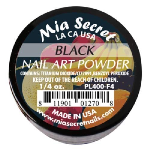 Mia Secret ACRYLIC POWDER - Fruity COLLECTION 1/4oz SINGLE JAR BLACK