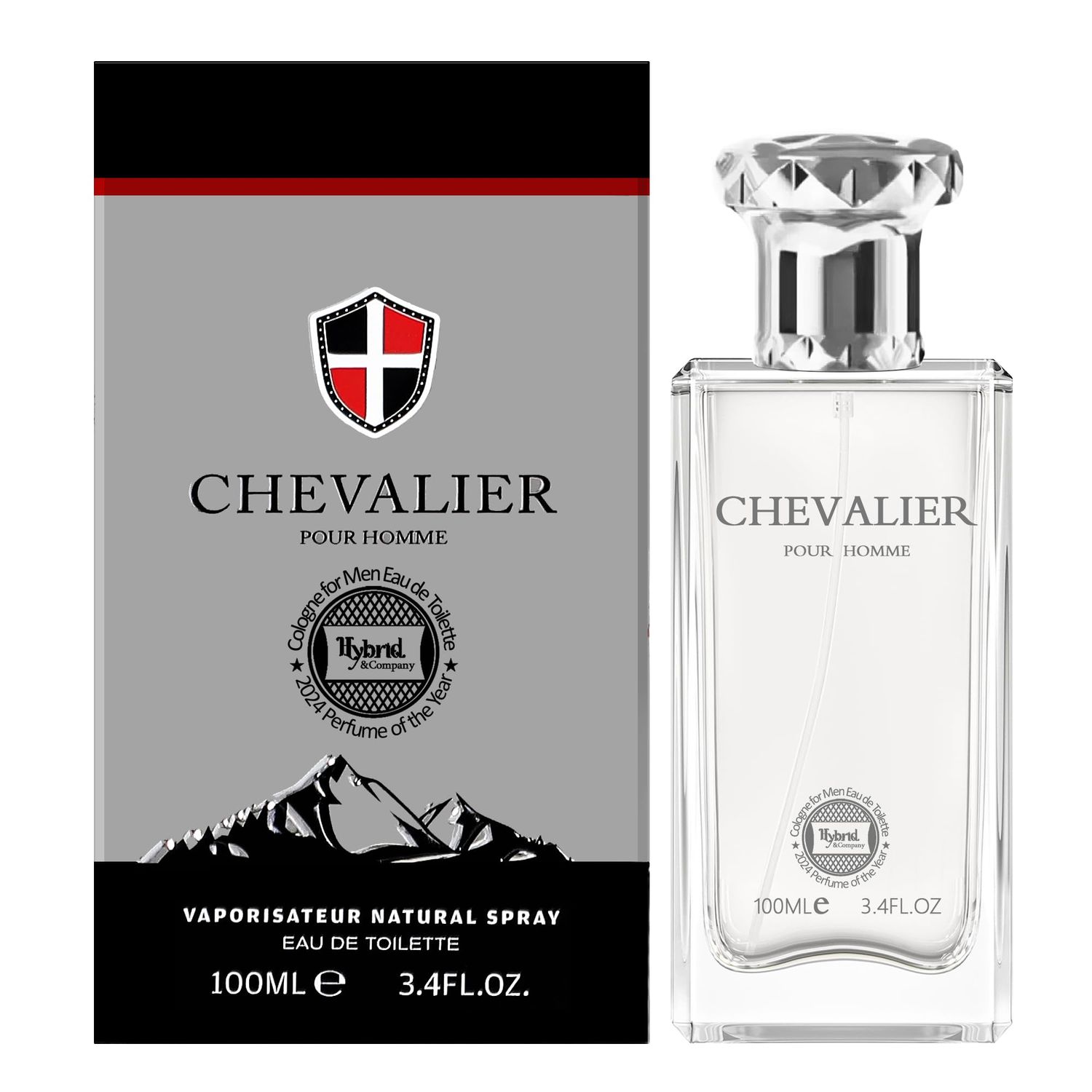 Hybrid &amp; Company Chevalier Classic Pour Homme For Men Eau De Toilette Vaporisateur Natural Spray 3.4 Fl Oz